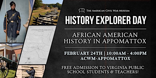 Imagen principal de History Explorer Day: African American History in Appomattox