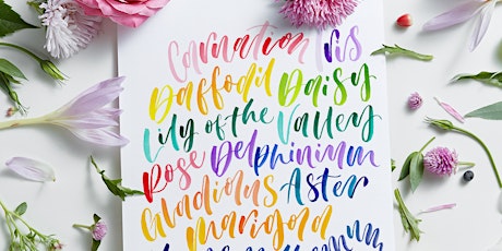 Online: Watercolour 10 Week Calligraphy Course primary image