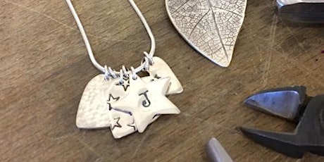 Beginners Silver Patterned Pendant or Earrings with Heidi Dawson