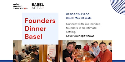 Imagem principal de Founders Dinner Basel 07.05.2024