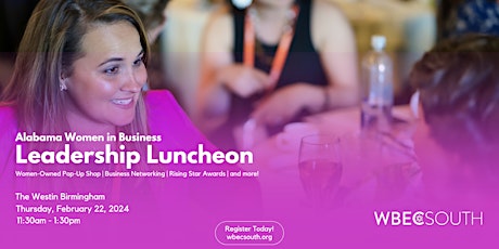 Image principale de Alabama Women in Business Leadership Luncheon