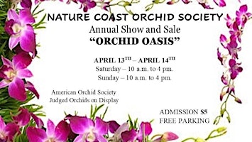 Primaire afbeelding van Nature Coast Orchid Society 2024 Annual Show & Sale