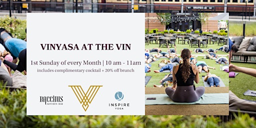 Imagen principal de Vinyasa at the Vin | Yoga & Brunch Experience