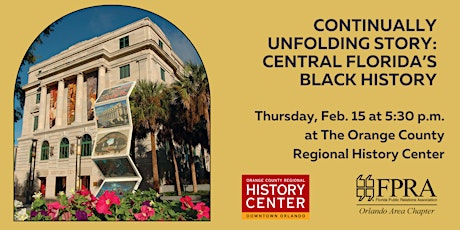 Continually Unfolding Story: Central Florida’s Black History primary image