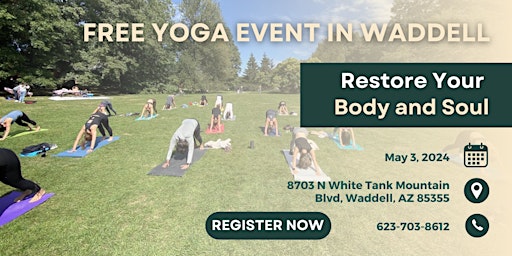 Imagem principal do evento FREE YOGA CLASS IN WADDELL, AZ