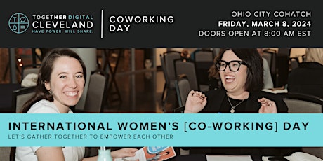 Imagen principal de Cleveland Together Digital | International Women's Co-working Day