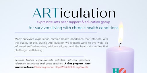 ARTiculation: for Survivors Living with Chronic Health Conditions primary image
