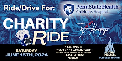 Imagem principal do evento Ride/Drive for PennState Health Children's Hospital