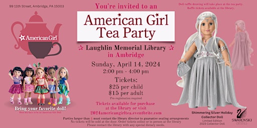 Primaire afbeelding van American Girl Tea Party 2024