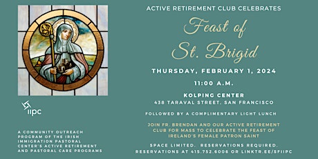 St. Brigid's Mass and Lunch | February 1, 2024 primary image