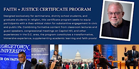 2024 Faith + Justice Certificate Program