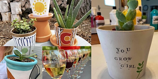 Primaire afbeelding van Wine + Succulent Workshop