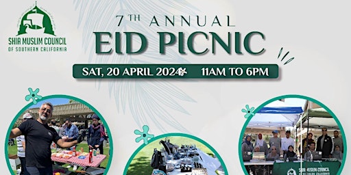 Primaire afbeelding van 7th Annual Eid Picnic for Vendor Booth