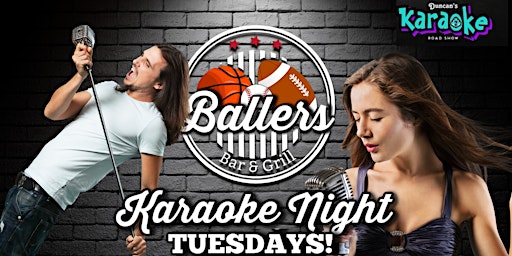 Imagem principal do evento Karaoke Night at Ballers Bar and Grill OKC- EVERY TUESDAY!