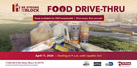 Be Strong International's April Food Drive 2024