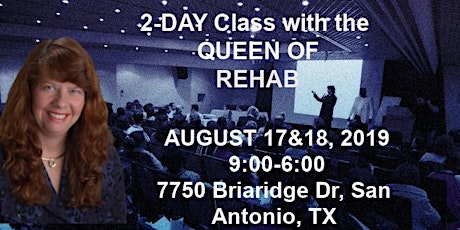 Image principale de Robyn Thompson, The Queen of Rehab is coming for a 2 Day Workshop 