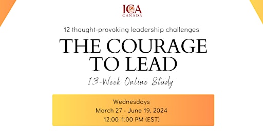 Hauptbild für The Courage to Lead Online Study Series (Spring 2024)