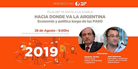 Imagen principal de HACIA DONDE VA LA ARGENTINA - Economía y Política luego de las PASO