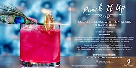 Punch It Up Cocktail Class with Toki Sears  primary image