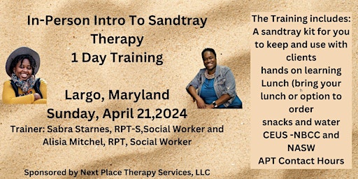 Imagem principal do evento INPERSON Introduction To Sandtray Therapy For Mental Health Therapists