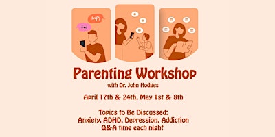 Primaire afbeelding van Session IV - Parenting Workshop with Dr. John Hodges