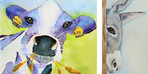 Imagen principal de Inquisitive Barnyard Cuties Watercolor Workshop with Phyllis Gubins