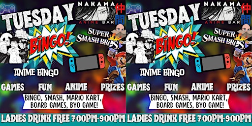 Weekly Game Nights each Tuesday!