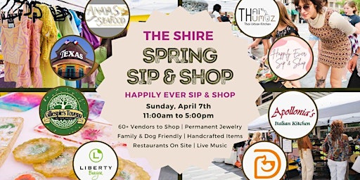 Hauptbild für Richardson Spring Sip and Shop at The Shire