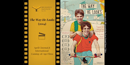 Imagem principal do evento CinemaLit - The Way He Looks (2013)