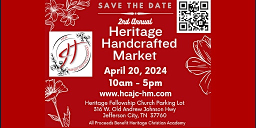 Primaire afbeelding van 2nd Annual Heritage Handcrafted Market