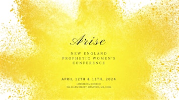 Imagen principal de ARISE - New England Prophetic Women's Conference