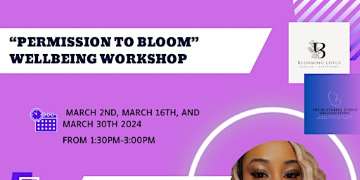 Imagen principal de Permission To Bloom Wellbeing Workshop