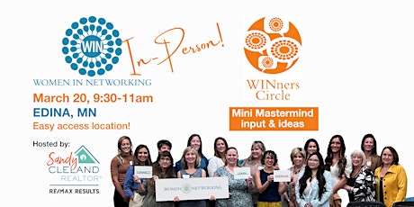 IN-PERSON Edina MN: WINners Circle Mastermind - Women in Networking (WIN) primary image