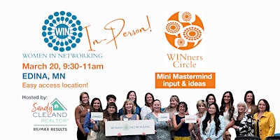 Imagen principal de IN-PERSON Edina MN: WINners Circle Mastermind - Women in Networking (WIN)