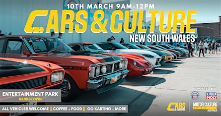 Cars & Culture Sydney - 10th March - NSW primary image