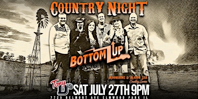 Imagem principal de Country Night w/BOTTOMZ UP at Tony D's (FREE SHOW)
