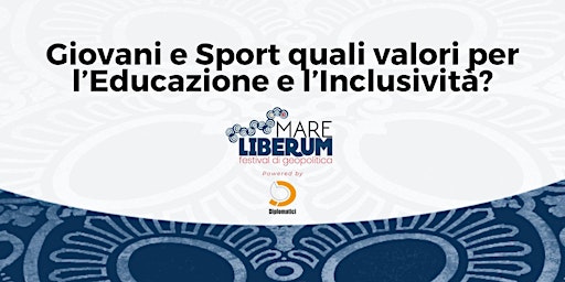 Primaire afbeelding van Giovani e Sport quali valori per l’Educazione e l’Inclusività?