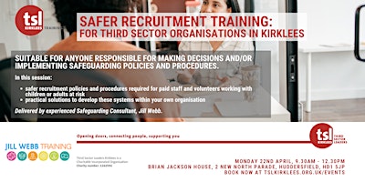 Safer Recruitment for Third Sector Organisations in Kirklees
