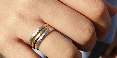 Make your own eco-silver and brass stacker rings primary image