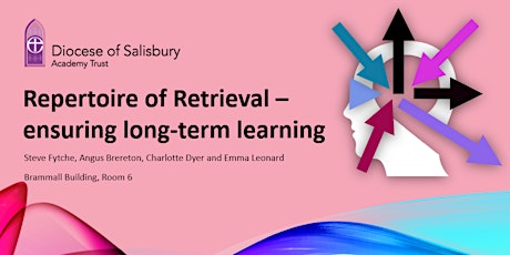 SESSION 1- 12.00 Repertoire of Retrieval - ensuring long-term learning