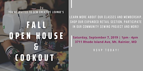 Sew Creative Lounge Open House primary image