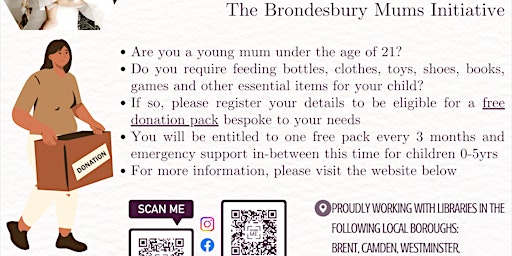 Imagem principal do evento Brondesbury Mums Initiative - Young Mums Project