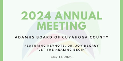 Imagem principal do evento ADAMHS Board of Cuyahoga County 2024 Annual Meeting Brunch