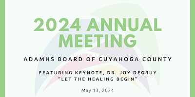 Image principale de ADAMHS Board of Cuyahoga County 2024 Annual Meeting Brunch