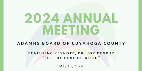 ADAMHS Board of Cuyahoga County 2024 Annual Meeting Brunch primary image