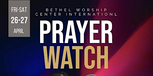 Immagine principale di BWCI 8 Hour Prayer Watch | April 26-27 