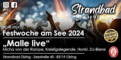 Imagem principal do evento Malle live - Festwoche am See 2024