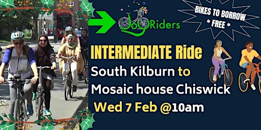 JoyRiders Intermediate Ride - South Kilburn to Mosaic House Chiswick primary image
