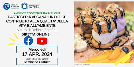 PASTICCERIA VEGAN: DOLCE CONTRIBUTO ALLA QUALITA' DELLA VITA E ALL'AMBIENTE primary image