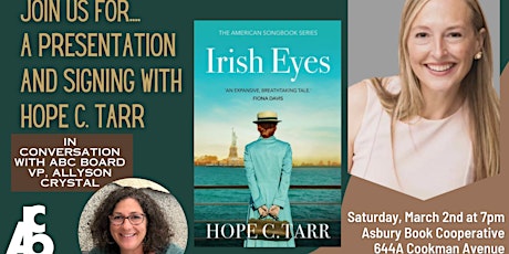 Presentation and Signing with Hope C. Tarr author of Irish Eyes primary image